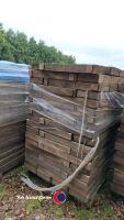 Pallet of wooden chocks