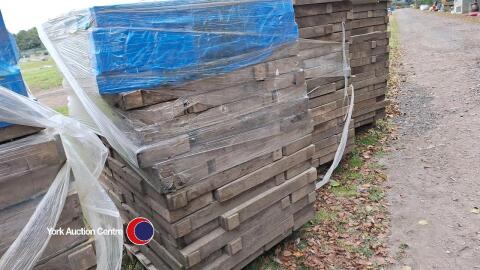 Pallet of wooden chocks