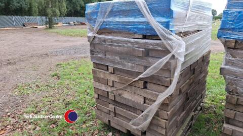 Pallet of wooden chocks