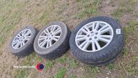 3 x Landrover Discovery 4 alloy wheels and tyres - 2