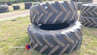 2 x Michelin 620/70/42 tyres