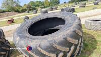 2 x Michelin 620/70/42 tyres - 2