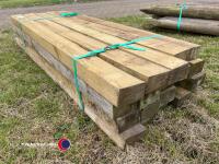 20 x 1.8m x 125mm x 75mm Treated fence posts - 2