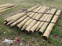 20 x 6ft Round fencing posts