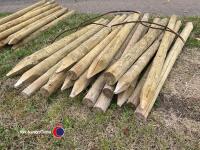 20 x 6ft Round fencing posts - 3