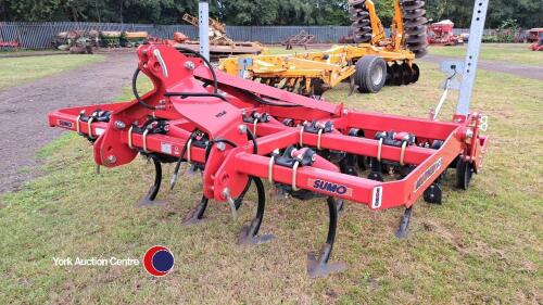 2021 shop soiled Sumo MUL3 3m Multipress cultivator c/w hydraulic auto reset tines and rear roller