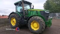 John Deere 7270R 4wd tractor c/w front linkage, cab and front suspension, Vario auto power, 50km/hr, 9095hrs, GN64 AZO, key in office - 3