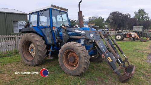 Ford 7610 4WD tractor c/w Howard loader, C289 MMR key in office - V5 in office