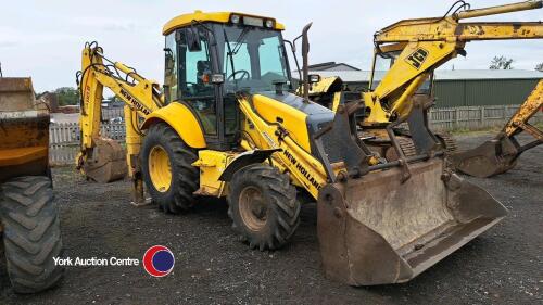 New Holland LB110 backhoe digger, FX54 HHR, 2914 hours, current V5, just come off self-build and no longer required., key in office - V5 in office