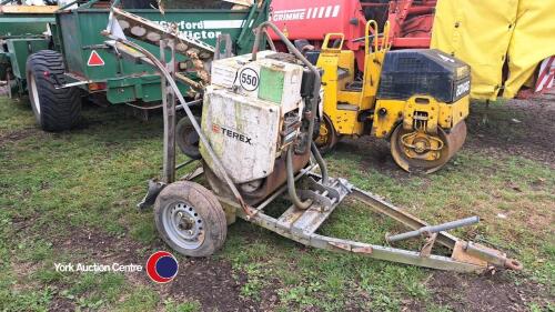 Terex hand roller and trailer