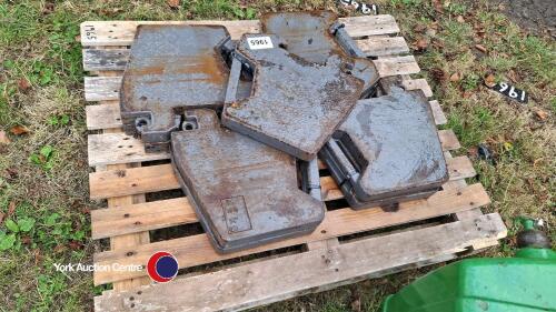 9 x Massey Ferguson 45kg weights