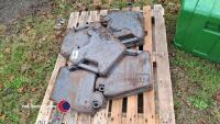 9 x Massey Ferguson 45kg weights - 2