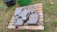 9 x Massey Ferguson 45kg weights - 3