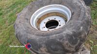 2 x BKT Flotation 560/45R22.5 8-stud wheels - 2