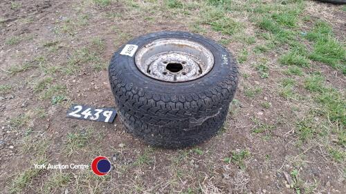 Pair of 10' mini wheels and tyres