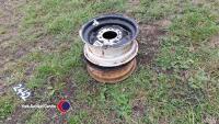 Pair of 16 x 6.00 tractor front wheels