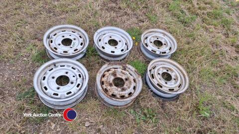 6 x Ifor Williams 13' trailer wheels