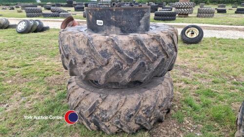 Stocks front dual wheels, Trelleborg 480/70R30 with clamps, 40%