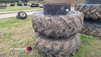 Stocks front dual wheels, Trelleborg 480/70R30 with clamps, 40% - 5