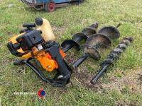 Post auger with 3 x bits - 4