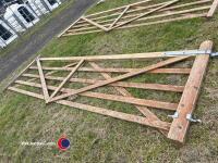 14ft Wooden gate, good - 4