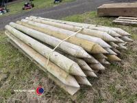 22 x 5'x8' Round tanalised posts