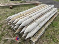 22 x 5'x8' Round tanalised posts - 4
