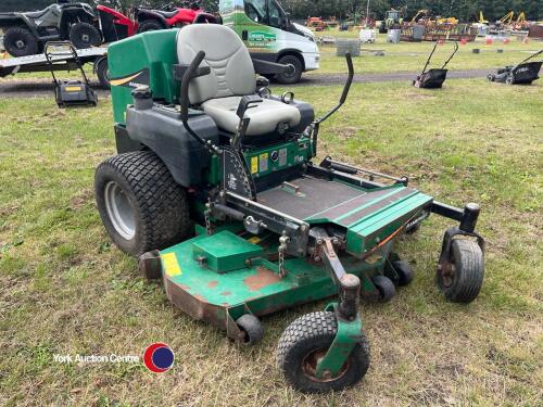 Ransome zero turn ZT 220 mower Yanmar diesel 1.536 hours York Machinery Sale Building materials small plant lawn mowers garden etc. September timed online auction York Auction Centre