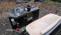 Cushman utility cart, petrol engine, rear tipping body, key in office - 4