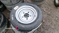 4 x 5-stud trailer wheels and tyres 155/70/12C - 2