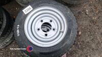 4 x 5-stud trailer wheels and tyres 155/70/12C - 3