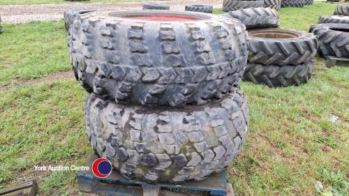 2 x 1300X530-533 trailer wheels