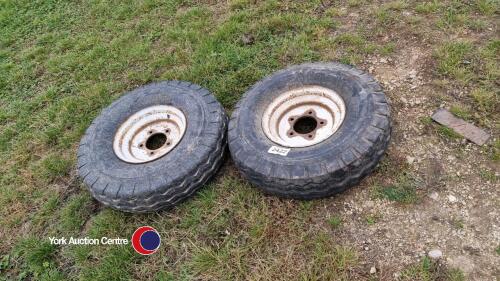 Pair of 700-12 implement tyres