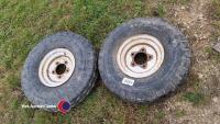 Pair of 700-12 implement tyres - 2