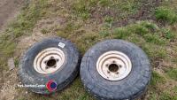 Pair of 700-12 implement tyres - 4