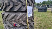 4 x 400/80/24 (15.5/80.24) JCB Sitemaster Loadall tyres. Airtight and ready to fit, 70% remaining tread - 2