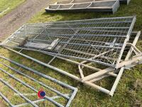 12ft Half mesh field gate, 12ft full mesh field gate