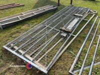 12ft Half mesh field gate, 12ft full mesh field gate - 2