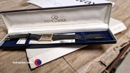 Solvil et Titus gents wristwatch with original boxes