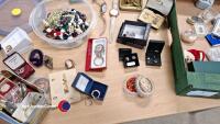 Large quantity of ladies and gents jewellery including some silver, watches, earrings, brooches - 3