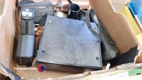 Box of cameras and equipment including Ricoh 35mm SLR camera - 4