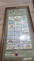 Framed full set of 50 John Player & Sons cycling cigarette cards from 1939 plus full spare set of 50 cards. - 3
