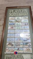 Framed full set of 50 John Player & Sons cycling cigarette cards from 1939 plus full spare set of 50 cards. - 4