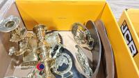 Quantity of horse brasses, brass candlesticks etc - 2