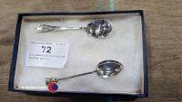 2 x Scottish hallmarked silver spoons