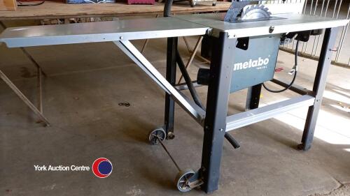 Metabo table saw, as new,cost over £400