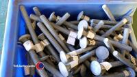 Large quantity of new galvanised coach bolts - 3