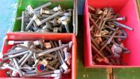 Large quantity of new galvanised coach bolts - 4