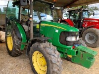 John Deere 5820 4wd tractor c/w Powerquad, 40km/hr, 7770 hours, PM04 NMX, 7808 hrs