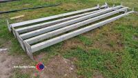 5 x 3.7m Galvanised steel posts , - 2